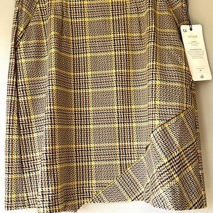 Cabi pastime plaid skirt